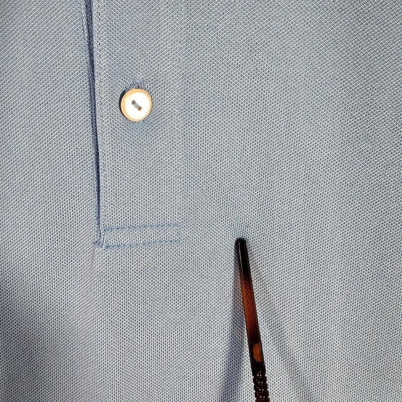 Vineyard Vines Performance Polo Mens Size Large Light‎ Blue Golf Casual Summer - Picture 4 of 10